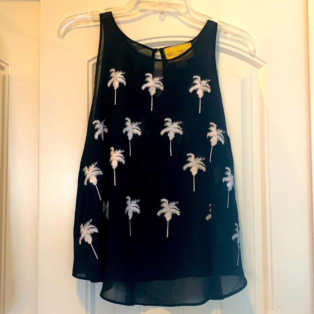 Wildfox White Label Palm Blouse